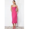 Trendyol Milla Ženska haljina Twoss24El00139, Roze