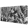 Decormat Podloga za pisalno mizo Črno -beli listi 100x50 cm