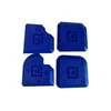 Kubala Lopatica Silicone rubber spatula, blue, pack of 4