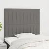 vidaXL Vzglavje postelje temno sivo 80x5x118/128 cm blago