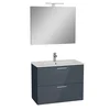 VITRA Mia omara z umivalnikom 80 x 40 x 140 cm - antracit
