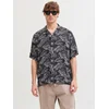 JACK & JONES Srajca JJEJeff siva / črna / bela