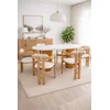 HANAH HOME Set Trpezarijski sto i 6 stolica Bohemian Round Scandinavian 7