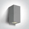 ZIDNA SVJETILJKA 2xGU10/7W IP65 SIVA 100x77x70mm