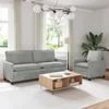 Set sofe 2 pcs Svjetlosiva Baršun