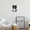 Opviq Zidna dekoracija Cat 10, 39x60 cm, 1.5 mm, Crna