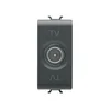 GEWISS GW12361 - Direct TV koaksijalna utičnica - Satin Black - ChoruSmart