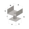 Stopa za grede tip u/ii 120x120x60x80x3x30