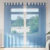 Voile zavjese s petljama 2 kom. kraljevsko plave 140x225 cm