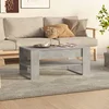 Stolić za kavu boja betona 102 x 55 x 45 cm konstruirano drvo