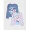 Sinsay - Pamučne majice sa printom 2 kom Stitch - šareno