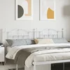 Vidaxl vidaXL Kovinsko vzglavje postelje, belo, 200 cm