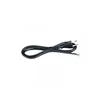 Commel Povezovalni kabel H03VVH2-F 2X0,75 L=3 m s stikalom, črn
