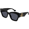 Gucci GG1422S 001 ONE SIZE (55) Črna/Siva