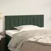 Uzglavlje tamnozeleno 100x5x78/88 cm baršunasti