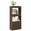 Visoka komoda boja hrasta 63x33x140 cm od konstruiranog drva