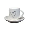 PORCELAN SET ZA KAFU 180ml 6/1 (SRCE/BELA) RXG-N26005A