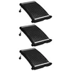 Zakrivljeni solarni paneli za grijanje bazena 3 kom 72,5x46 cm