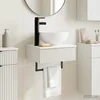 Zidni sudoper Bijela visokog sjaja 40 x 35 x 39 cm