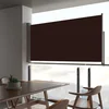 Uvlačiva bočna tenda za terasu 80 x 300 cm smeđa