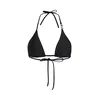 Karl Lagerfeld Bikini zgornji del Triangel-Bikinitop mit Strasssteinen črna