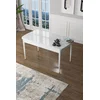Hanah Home Trpezarijski sto Zen, 132x78x80 cm, Beli