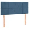 Box spring krevet s madracem tamnoplavi 80 x 200 cm baršunasti