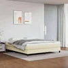 Madrac s džepičastim oprugama srednje tvrdoće krem 180x200x20cm od umjetne kože