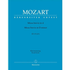 MOZART:MISSA BREVIS IN d VOCAL SCORE