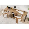 Nordure Radni sto 240x74x60?cm Bež-Crni