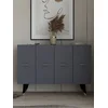 Hanah Home Konzolni sto Quart Salkim, 120x80x29.6 cm, Antracit