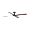 FARO 34356 - stropni ventilator RUDDER L, braon/crna, prečnik 132 cm + daljinski upravljač