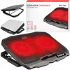 Dexxer LED rdeča hladilna podloga za prenosnik 4x ventilator 2x USB