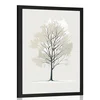 Plakat minimalistično drevo - 40x60 no frame