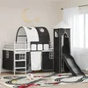 Okvir Krevet za Dječji Loft Bijela i crna 90 x 200 cm Metal