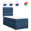 vidaXL vidaXL Box spring postelja z vzmetnico modra 90x190 cm blago, (21291030)