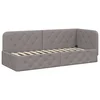 Vidaxl Kotna postelja Taupe 80 x 200 cm blago