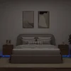 Noćni ormarići s LED svjetlima 2 kom boja smeđeg hrasta