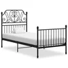 Okvir za krevet crni metalni 100 x 200 cm