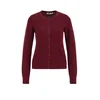 WE Fashion Pletena jopa bordo