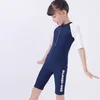 Yizi Jednodelni kupaći kostim za devojčice, Teget