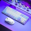 AOC Tastatura, Bela-plava + Miš, Beli