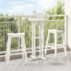 Set bar stolova za vrt 3 pcs Bijelo HDPE