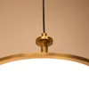 Elstead LED-visoka svetilka Issa, zlata barva, O 31 cm, kovina, z možnostjo regulacije - Dnevna soba/jedilnica - Vintage - zlato, brušeno - Aluminij