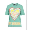 Love Moschino Ženska majica kratkih rukava W4F153OM3876-R07, Zelena