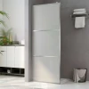 Den Steklena pregrada za tuš z mlečnim ESG steklom 100x195 c