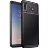 MCTK74-HUAWEI Nova 5T Futrola Carbon Fiber Silicone Black