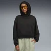 Womens Puma Wardrobe Essentials Oversized Hoodie, Black, Size S, Clothing