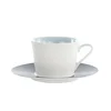 Set skodelica za čaj s podstavkom Loop Ballena 270ml / 6 kos / modra / porcelan