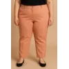 Plus size elegantne hlače, roza